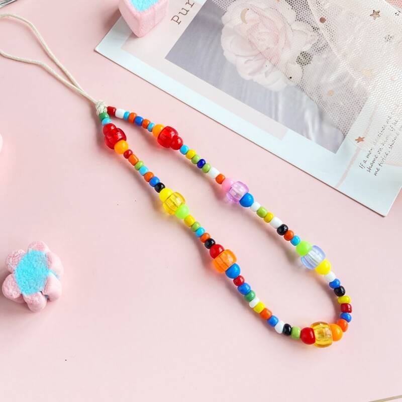 

Colorful Beaded Anklet, Multicolor