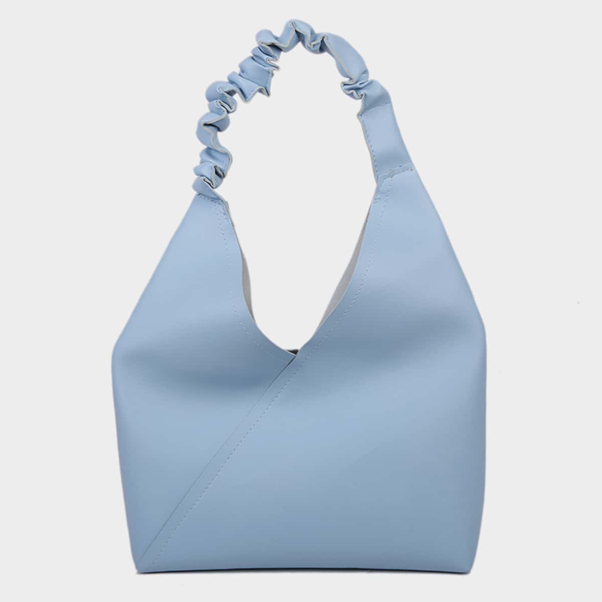 

Ruched Handle Shoulder Bag, Blue