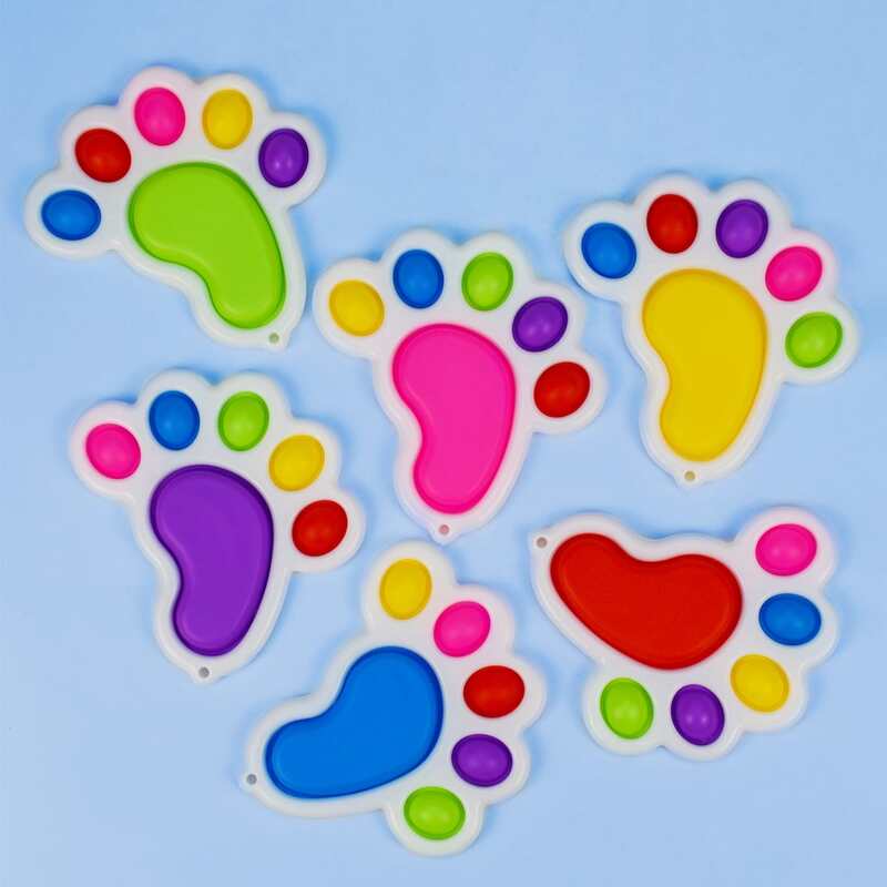 

1pc Random Cartoon Shaped Push Bubble Toy, Multicolor