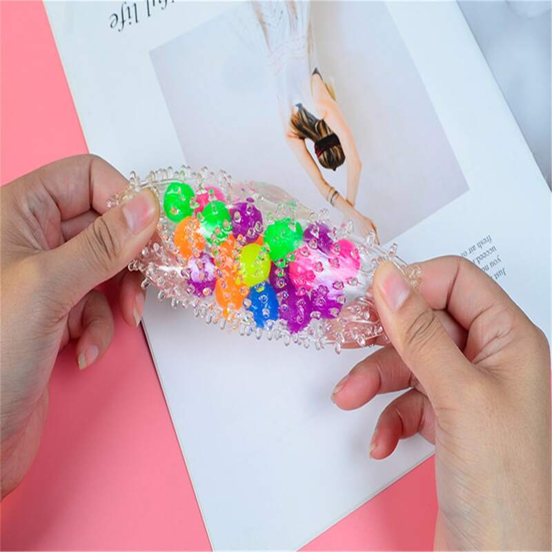 

1pc Ball Shaped Squeeze Toy, Multicolor