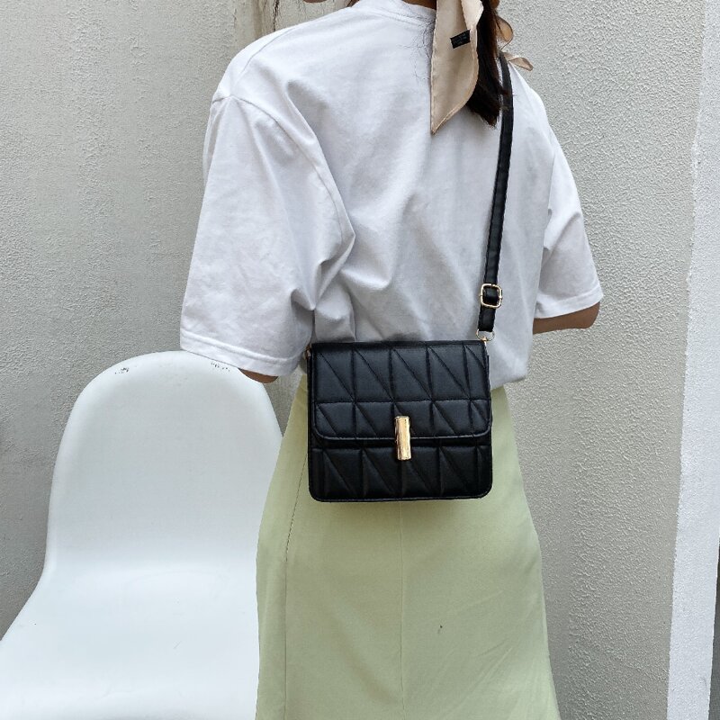 

Stitch Detail Crossbody Bag, Black