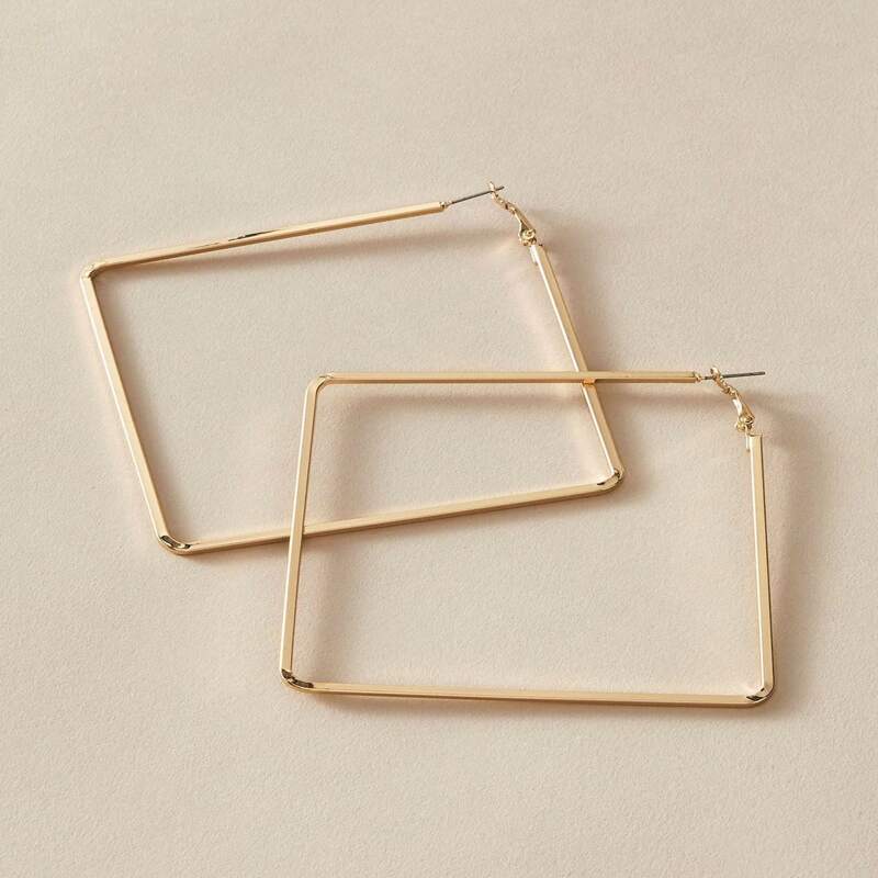 

Minimalist Hoop Earrings, Gold