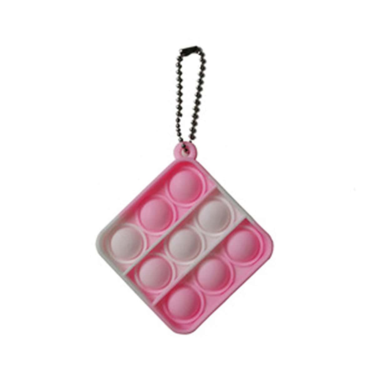 

1pc Mini Square Push Pop Bubble, Baby pink