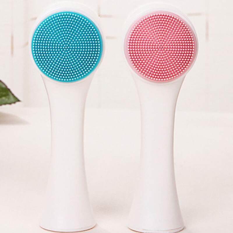 

1pc Silicone Facial Cleaning Brush, Multicolor