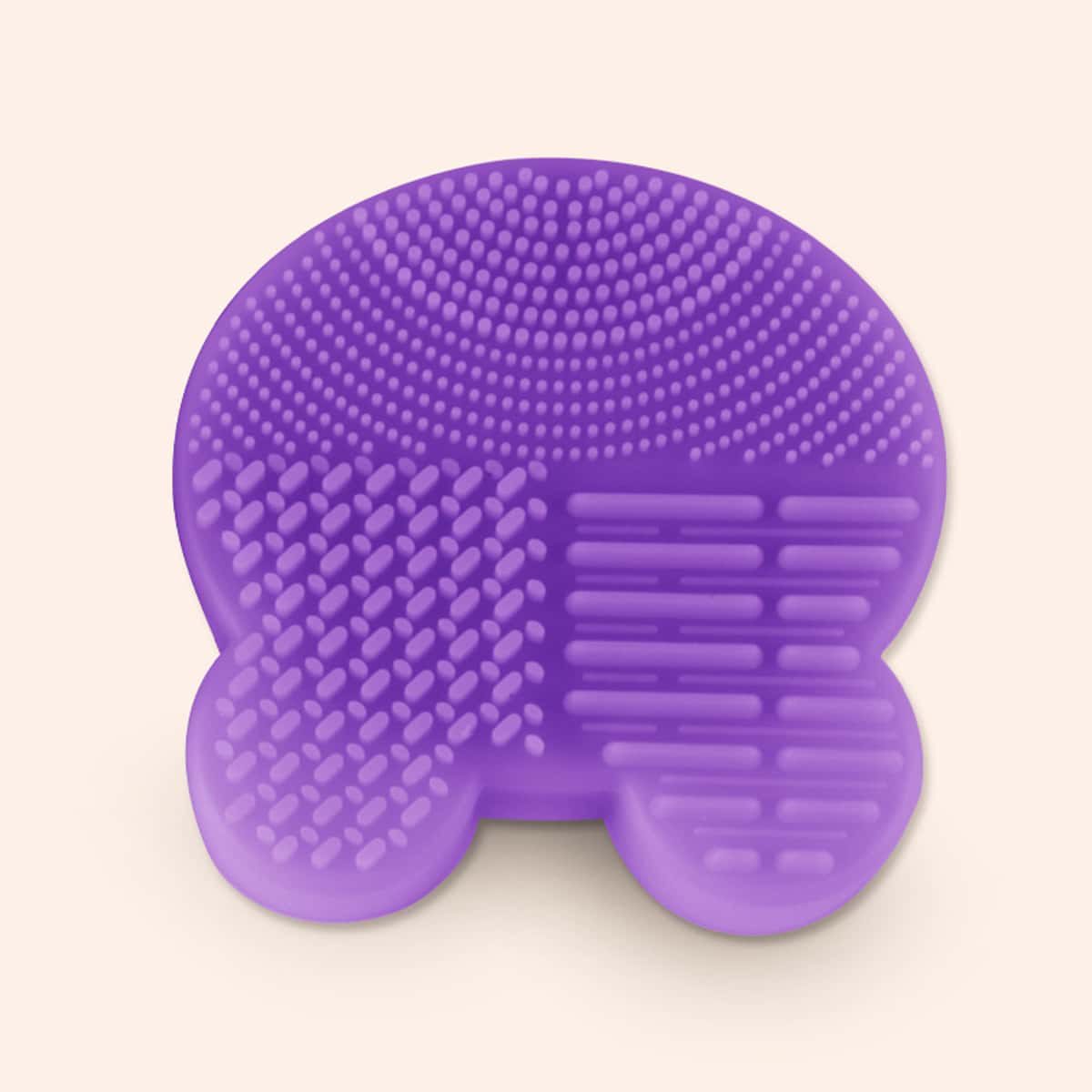 

1pc Dry and Wet Dual-use Makeup Brush Cleaning Tool, Purple