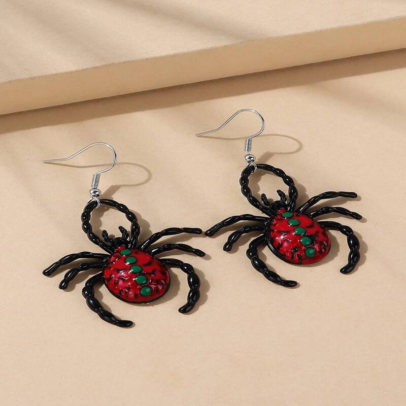 

Spider Drop Earrings, Multicolor