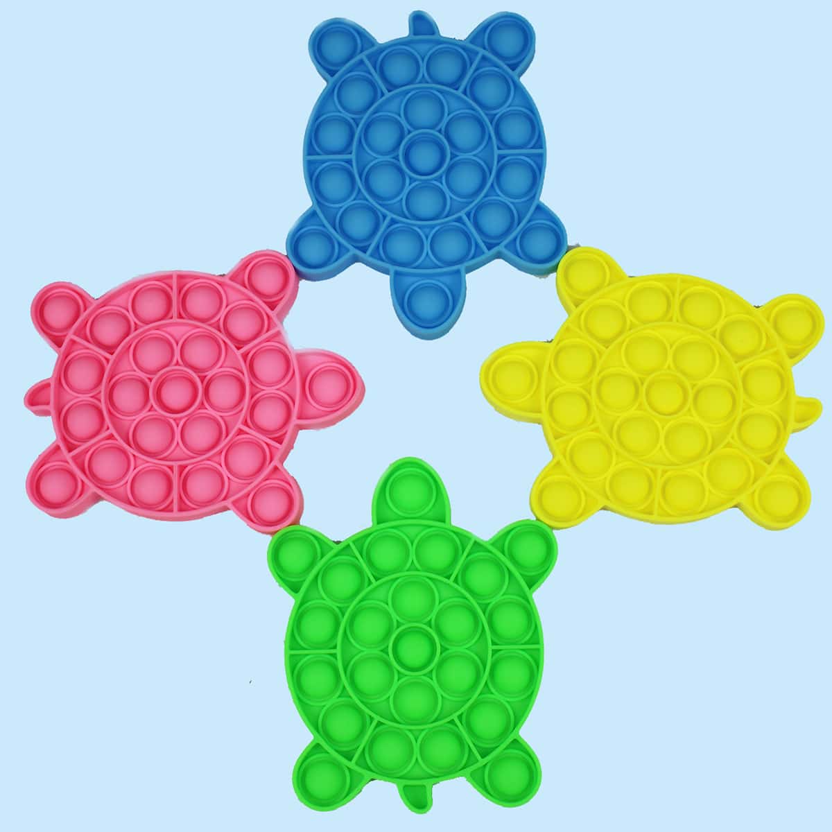 

1pc Random Cartoon Shaped Push Bubble Toy, Multicolor