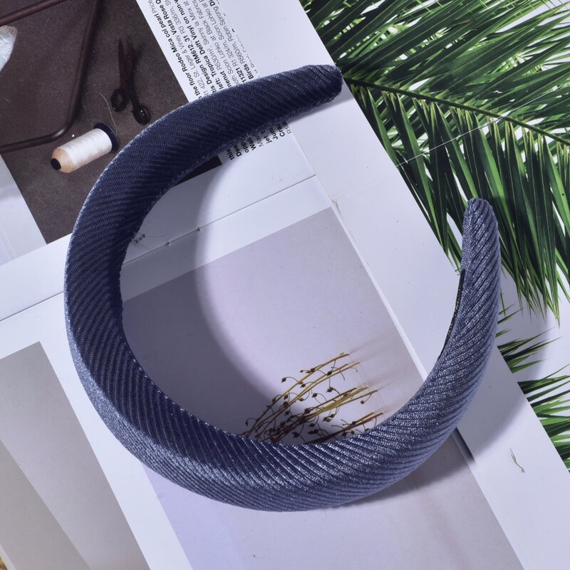 

1pc Plain Hair Hoop, Dusty blue