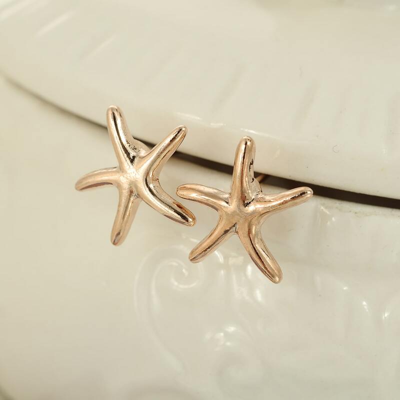 

Starfish Stud Earrings, Gold