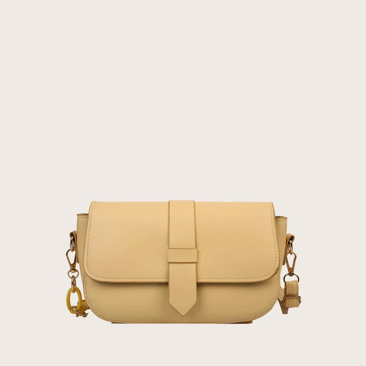 

Flap Crossbody Bag, Yellow