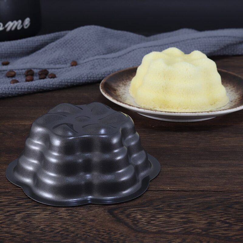 

1pc Floral Shaped Cake Mold, Black