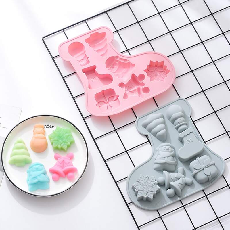 

1pc Christmas Sock Shaped Random Color Mold, Multicolor