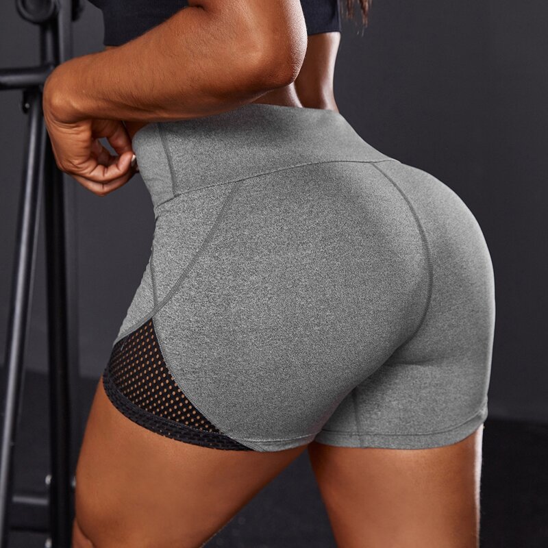 

Space Dye Contrast Panel Sports Shorts, Grey