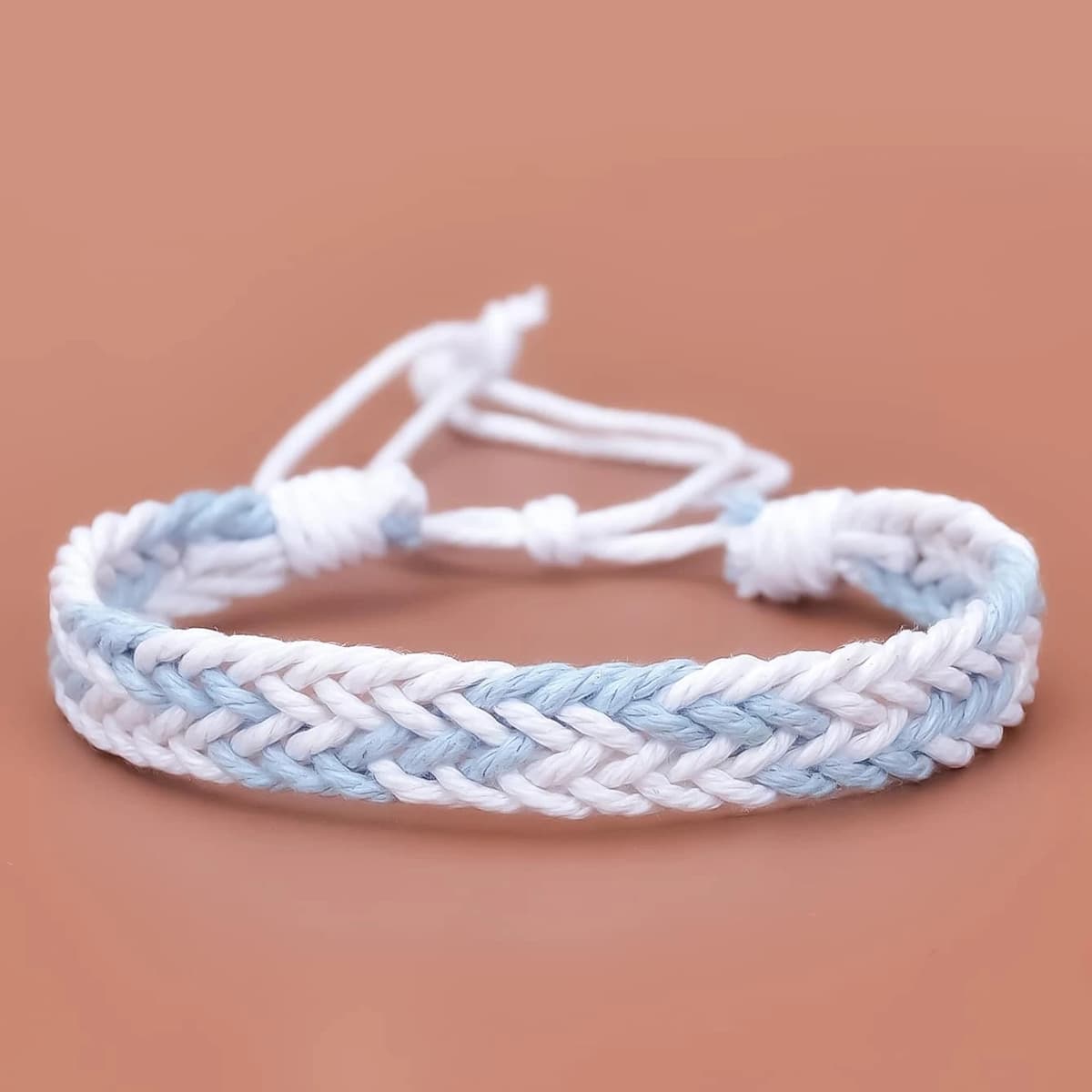 

1pc Braided Bracelet, White