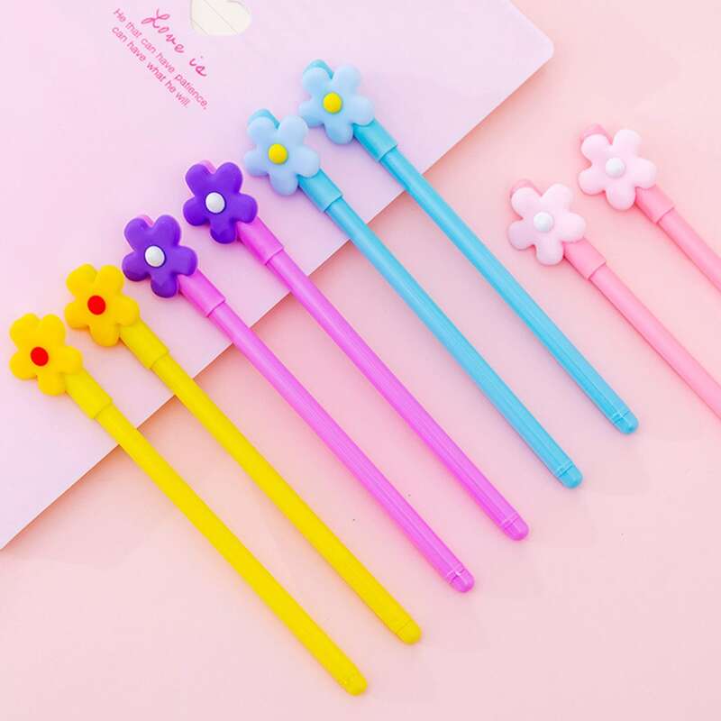 

1pc Random Floral Gel Pen, Multicolor