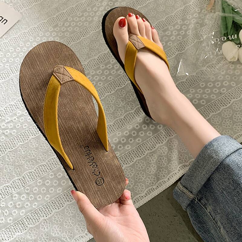

Minimalist Non-slip Flip Flops, Yellow