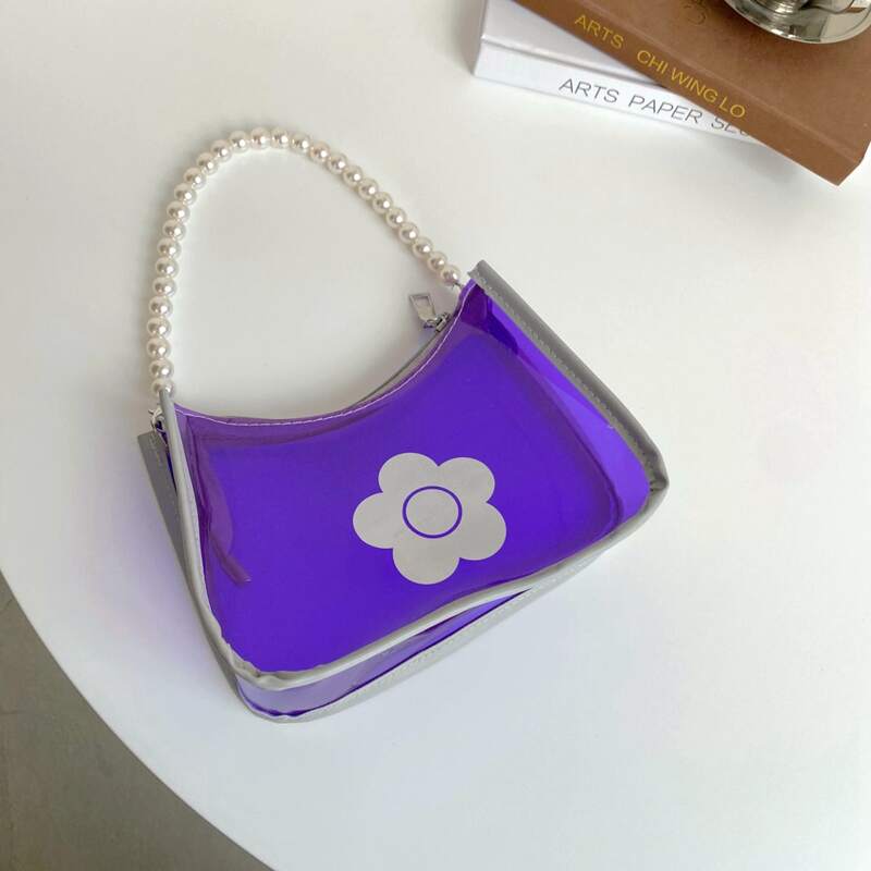 

Clear Shoulder Bag, Purple