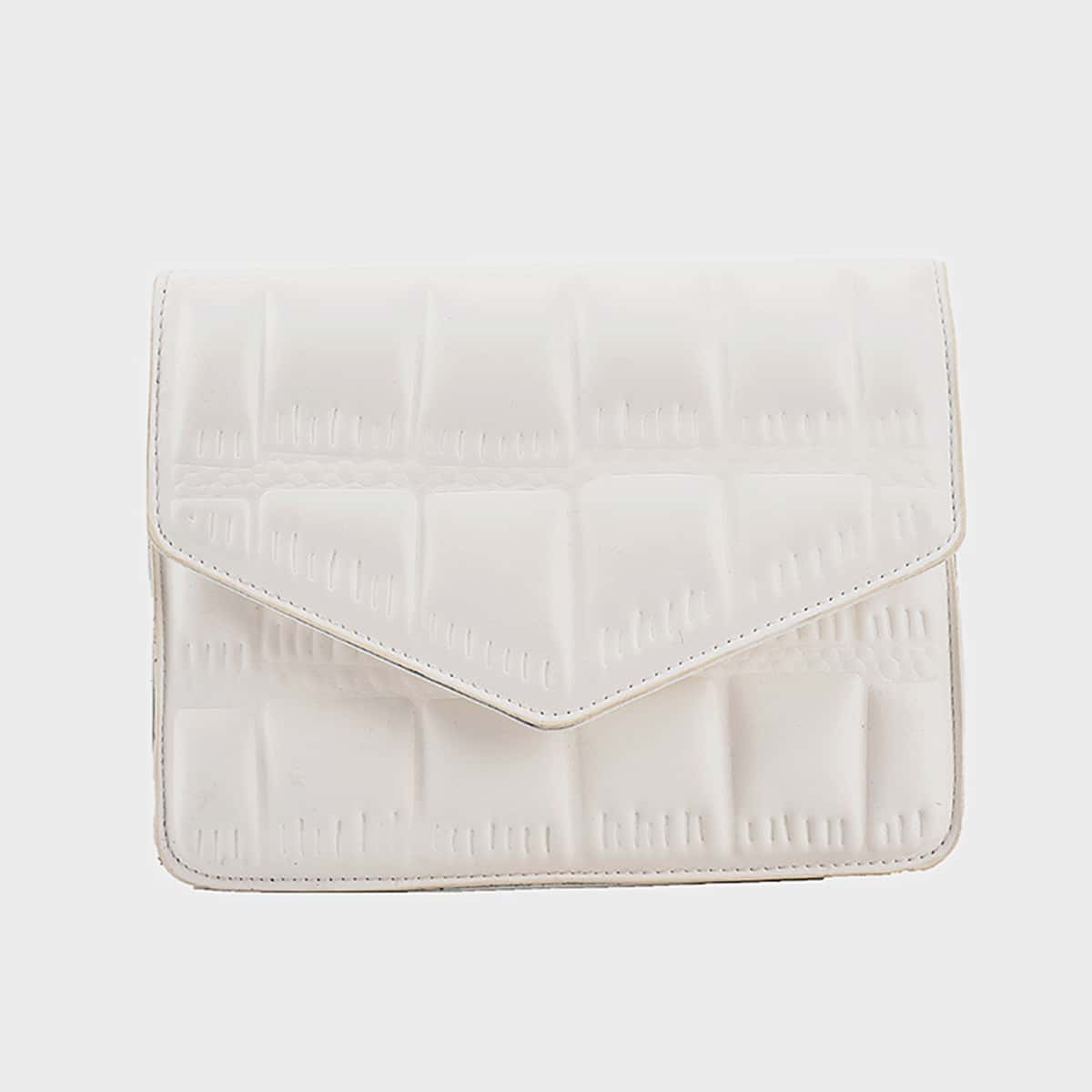 

Flap Chain Crossbody Bag, White