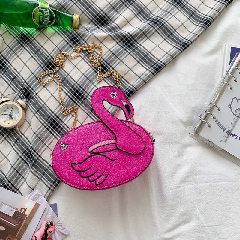 

Mini Swan Design Crossbody Bag, Hot pink