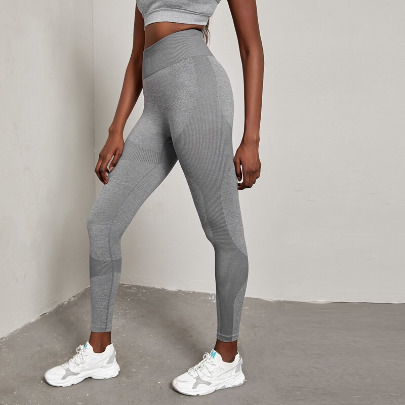 

Seamless High Elastic Sports Leggings, Grey