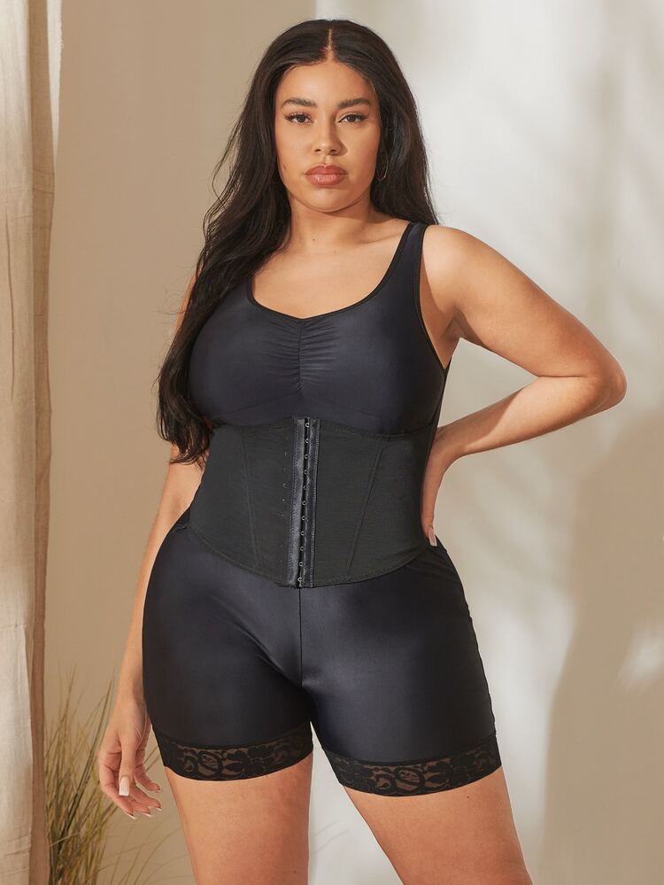 Corsé de acero deshuesado - Negro - Añade 4