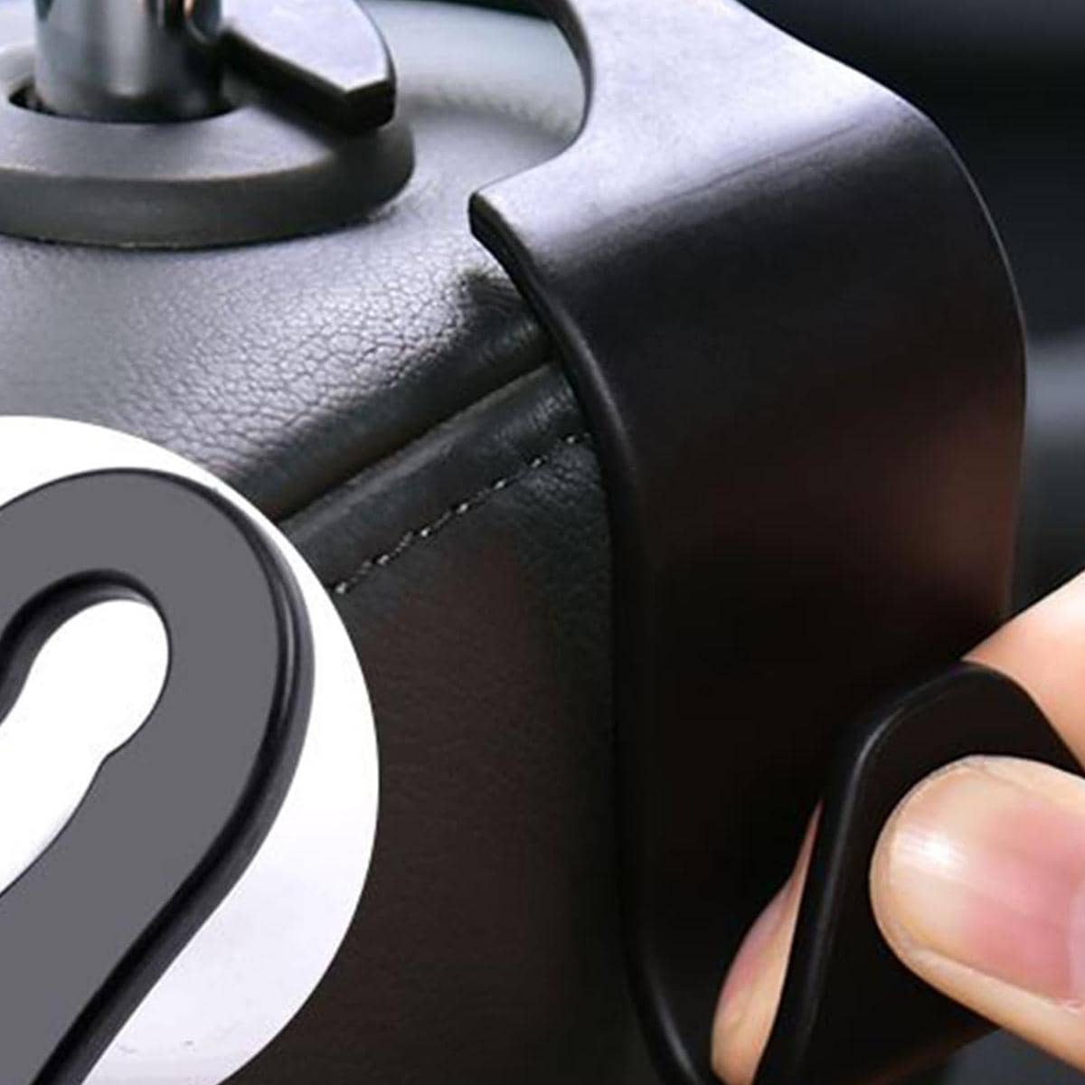 

4pcs Car Seat Back Hook, Black