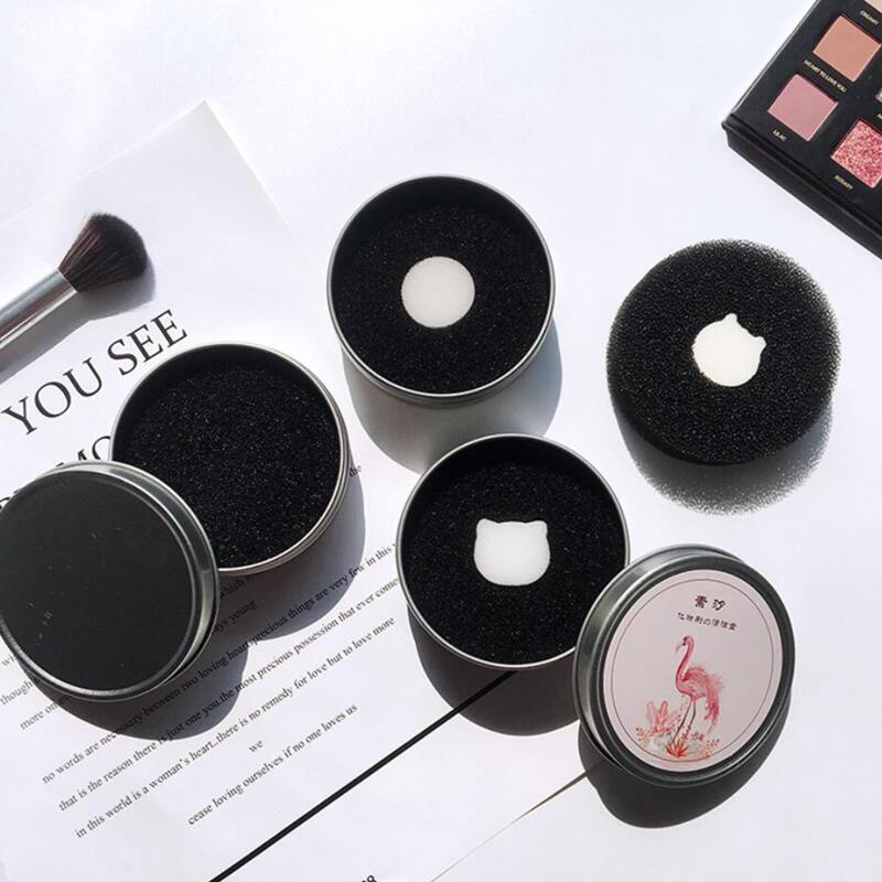 

1pc Random Makeup Brush Cleaning Box, Multicolor