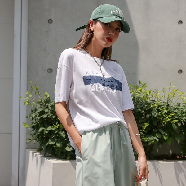 

Letter Graphic Oversized Tee, White