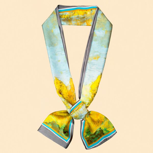 

Landscape Print Twilly Scarf, Multicolor