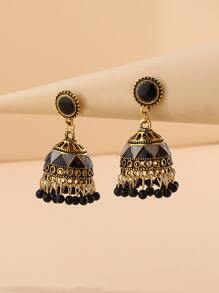 Women's Drop Earrings For Daily Wear - Yellow Gold - View 2