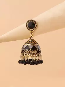 Women's Drop Earrings For Daily Wear - Yellow Gold - View 3