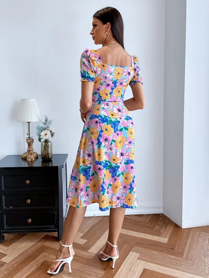 milkmaid dress knee length Anabelle Eyelet Milkmaid Dress Small