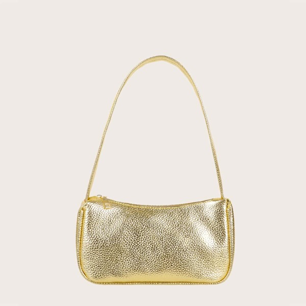 

Girls Minimalist Shoulder Bag, Gold