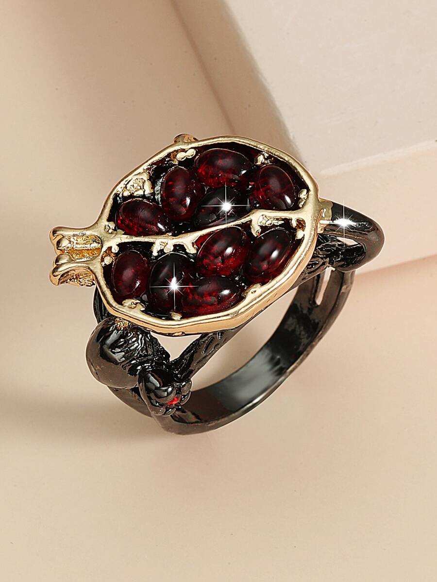 Pomegranate Design Ring