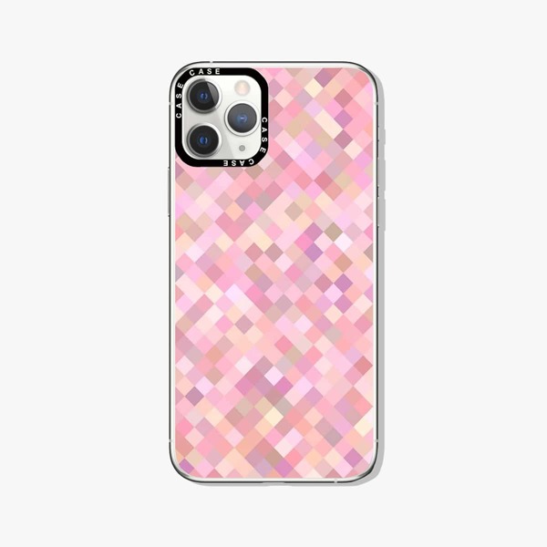 

Colorful Mosaic Phone Case, Pink