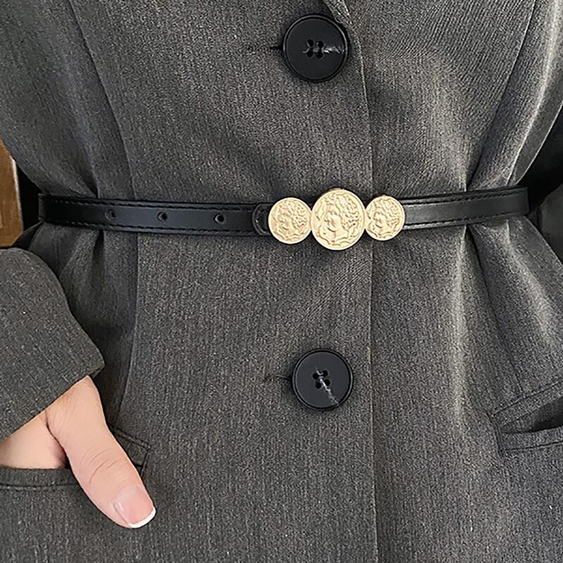 

1pc Figure Graphic Belt, Black