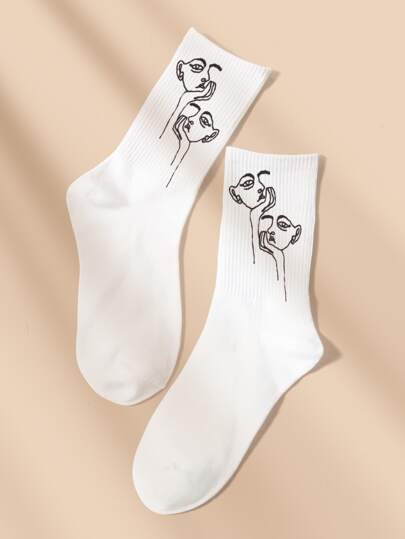 Figure Graphic Crew Socks