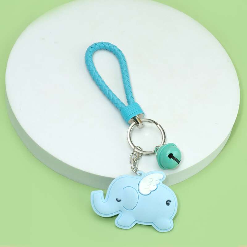 

1pc Elephant Pendant Keychain, Multicolor