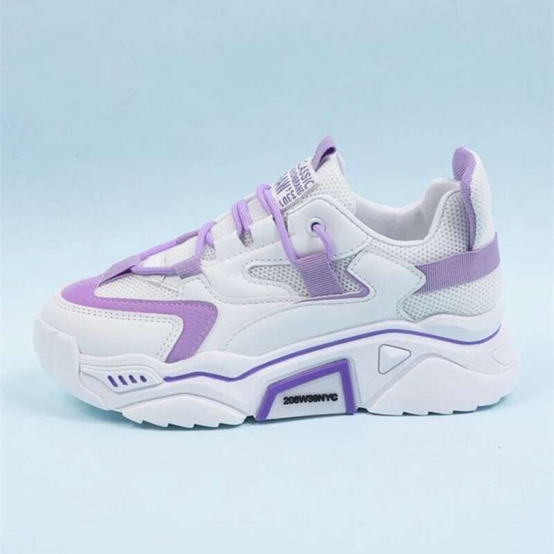 

Mesh Panel Chunky Sneakers, Purple