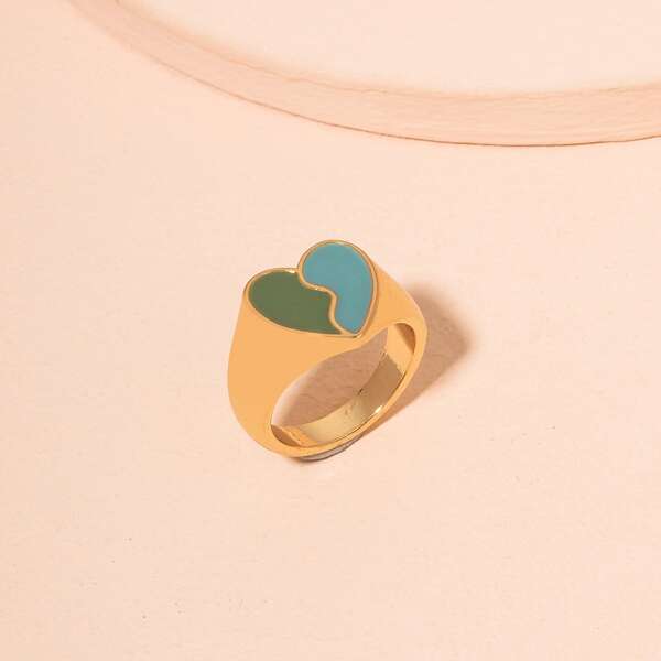 

Heart Decor Ring, Gold