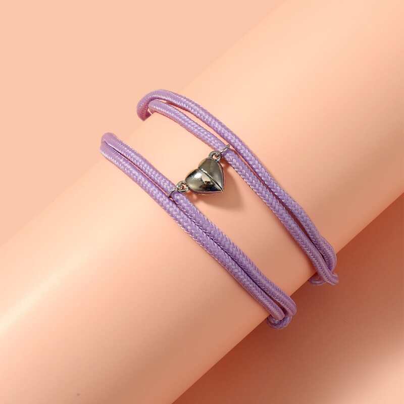 

2pcs Magnetic Couple Bracelet, Purple
