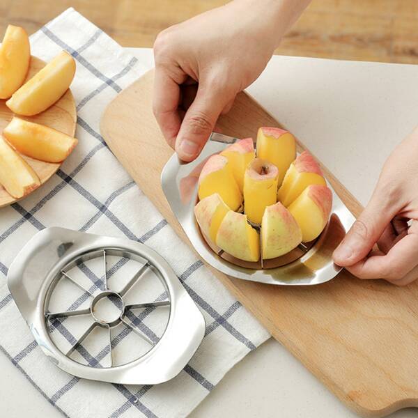 

1pc Stainless Steel Apple Cutter, Silver
