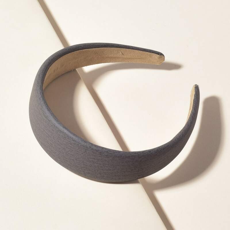 

1pc Minimalist Hair Hoop, Dark grey