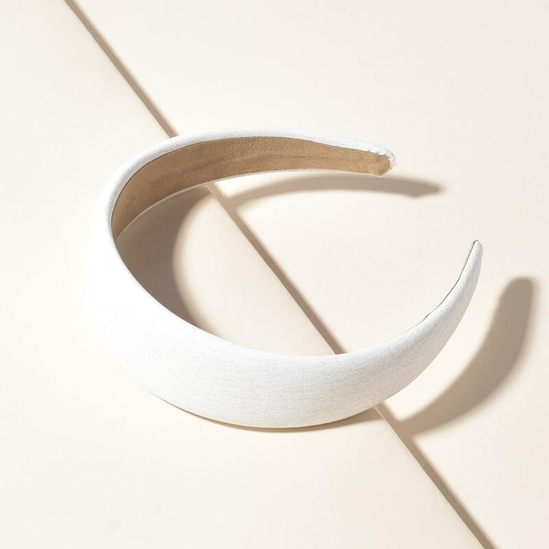 1pc Minimalist Hair Hoop, White