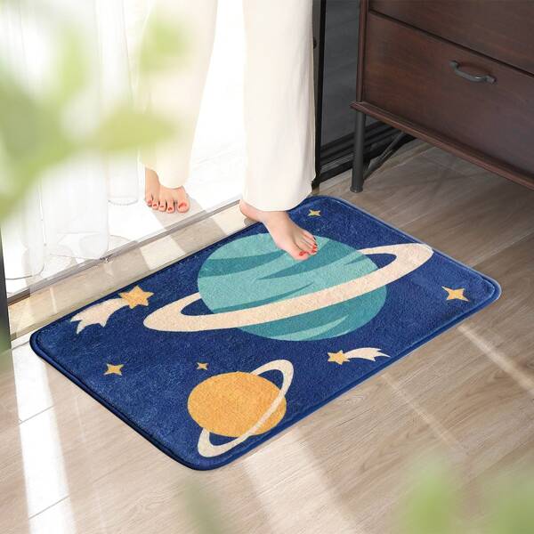 

Planet Print Floor Mat, Multicolor
