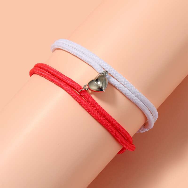 

2pcs Magnetic Couple Bracelet, Multicolor