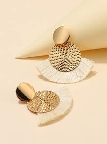 Tua trang trí hoa tai hình tròn thả - Xem 2