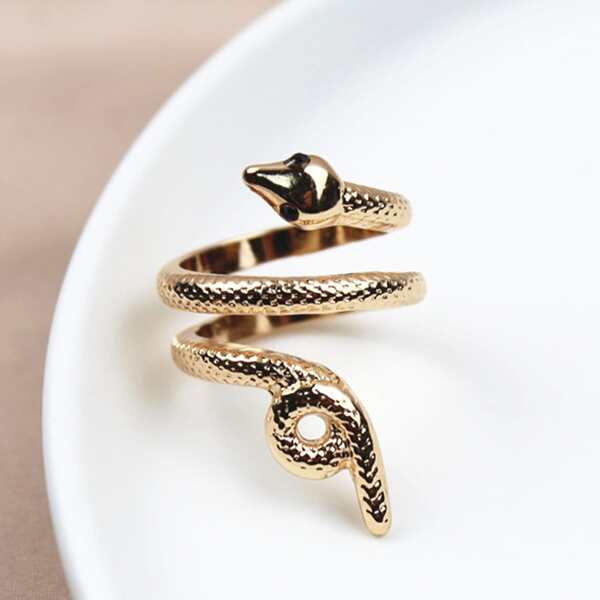 

Snake Design Ring, Gold
