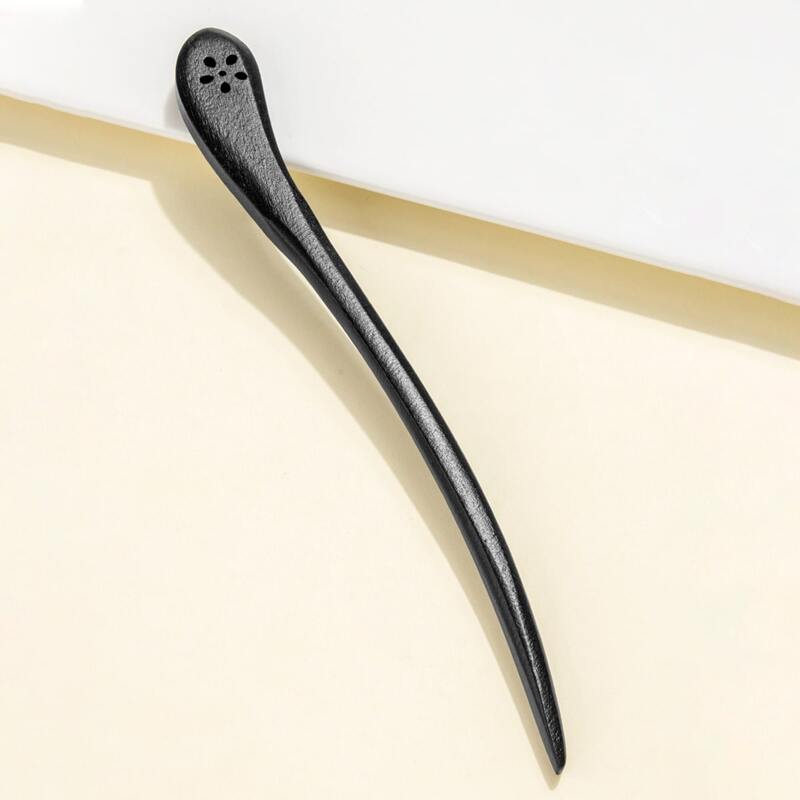 

Wood Hair Pin, Black