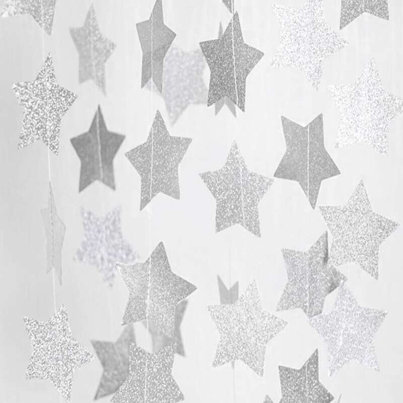 

1pc String Star Decoration, Silver